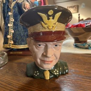 RARE Vintage BARRINGTON England DWIGHT EISENHOWER TOBY Mug JUG Limited Ed